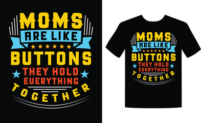 Obraz premium Mom vector t-shirt design 