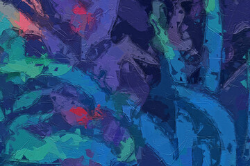 Oil paintings and various flowers, marine creatures, and frogs are beautiful