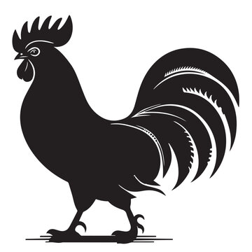 recommend clip art: Elegant Hen Silhouette Vector - Minimalistic Poultry Farm Collection, Rural Charm: rooster, Hen and Chicken Outlines - Agriculture Vector Illustrations, Graceful Hen Silhouette, Cock silhouettes