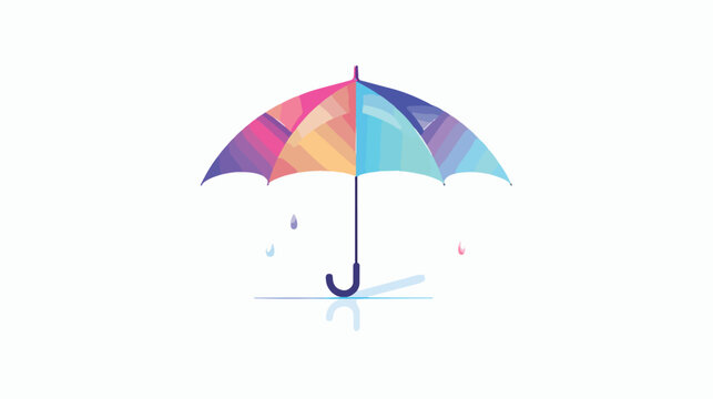 Open Umbrella Icon Image Vector Illustration Design