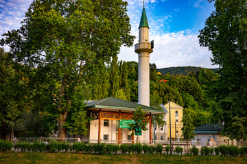 Serene Summer Afternoon at a Mosque in Sarajevo, Bosnia and Herzegovina
