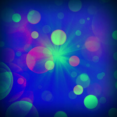 Blue bokeh background banner for Party, ad, event, poster and various design works