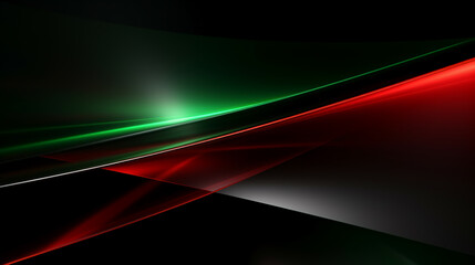 Green and Red line digital background. Red wave. Green wave