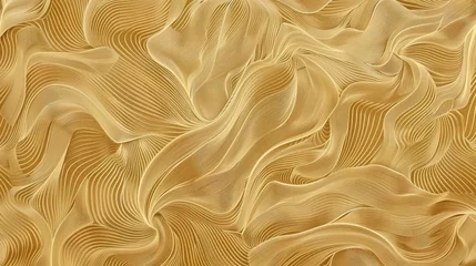 Fotobehang Elegant gold and silver waves texture, beautiful abstract metallic background for luxury design concepts © Diana