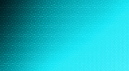 Cyan blue crypto background with a hexagonal overlay