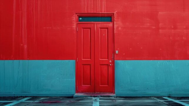 The Isolated Doors around different color