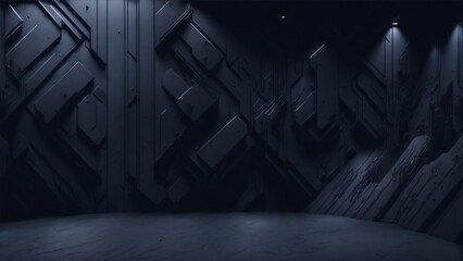 Gothic interior, ornate door with dark decor, eerie ambience, symmetrical composition 16:9 - Powered by Adobe