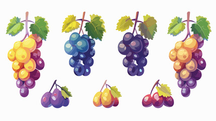 Sweet Fruit Grape Icon Vector Illustration Design Gr
