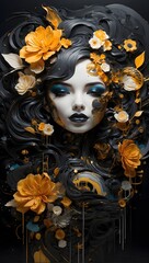 Ethereal Bloom: A Symphony of Florals in Surreal Beauty