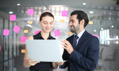 business team working at office