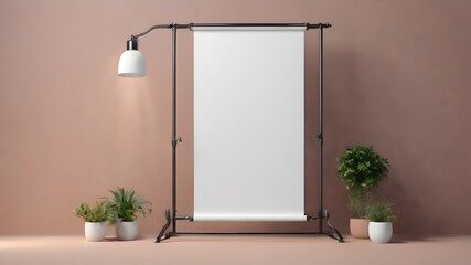 A blank poster to display artwork