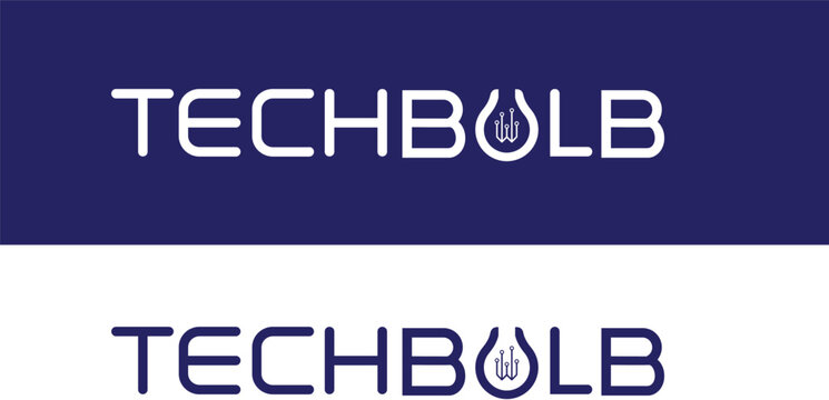 Tech bulb logo design , bulb concept logo 