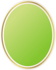 gold frame. the frame is round, hexagonal frame and square. realistic frames on transparent, png