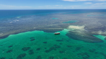 Marine Park In Porto Seguro Bahia Brazil. Beach Landscape. Brazilian Northeast. Bahia Brazil. Seascape Outdoor. Marine Park In Porto Seguro Bahia. Brazil Discovery Coast.