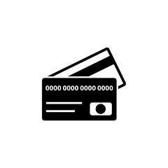 Bank Credit Card Flat Vector Icon