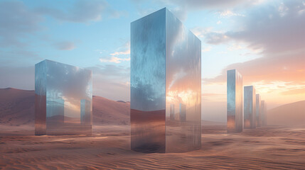 mirrored monoliths
