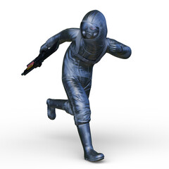 サイバー戦士　3DCGレンダリング