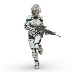 サイバーウーマン　3DCGレンダリング