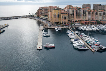 Fototapeta premium Panoramic view of city of Monte Carlo, Monaco