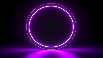 Fototapeta premium Showing vibrant glowing circles