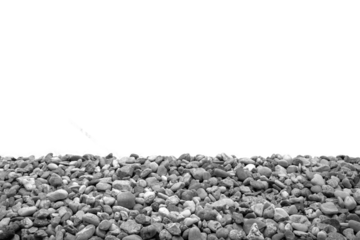 stones on the beach, black and white, PNG file