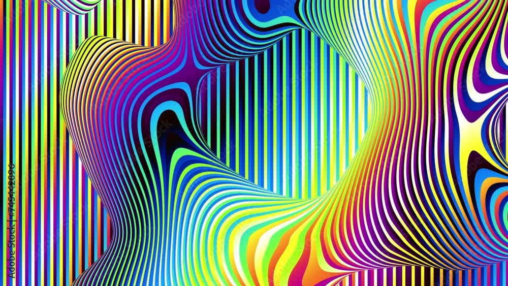 Leinwandbilder floating abstract lava bubbles shapes on a abstract background. loop animation