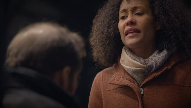 A Man and A Woman Having a Emotional Relationship Crisis Drama 