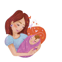 Madre con bebé. © Andrea Muñoz