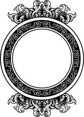 Wedding Decoration Round Ornaments Line Art