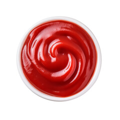 Obraz na płótnie Canvas Red tasty ketchup or tomato sauce in bowl