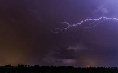 lightning in the nightsky