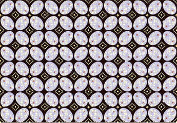 The Kawung Batik motif from Indonesia is very exclusive and artistic