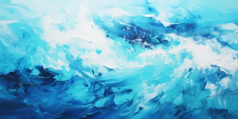 Fototapeten Abstract blue ocean texture background © toomi123