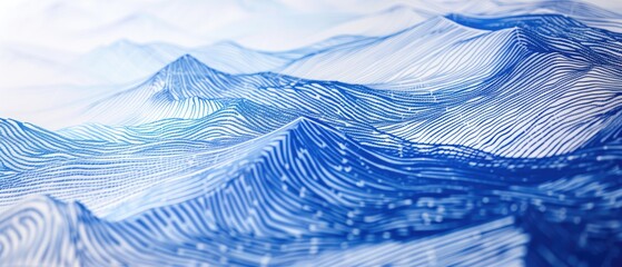 Blue ocean wave surface pattern