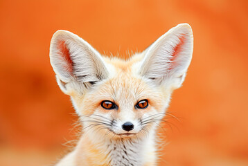 Fototapeta premium Fennec Desert Fox Vulpes zerda, World Wildlife Day, March