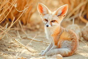 Fennec Desert Fox Vulpes zerda, World Wildlife Day, March 
