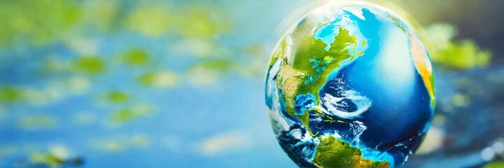 Fototapeta premium Saving water and world environmental protection co