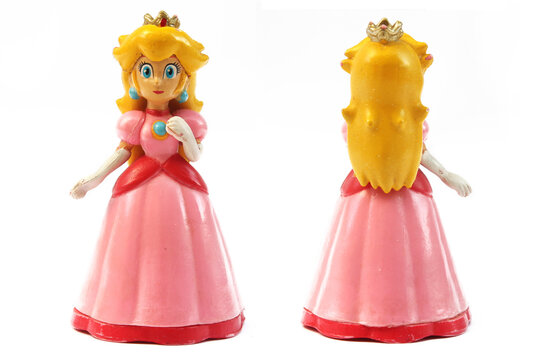 Princess Peach toy iconic character Super Mario Bros..