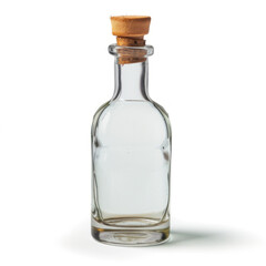 empty alcohol bottle isolated