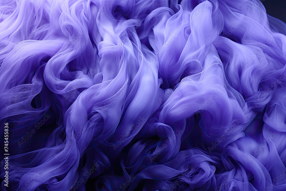Poster A close-up view of a vibrant purple colored substance showcasing its unique texture and depth of color