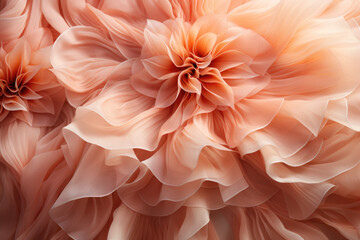 A delicate pink flower in full bloom, showcasing its intricate petals against a pristine white backdrop
