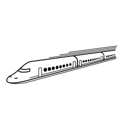 シンプルな新幹線のイラスト