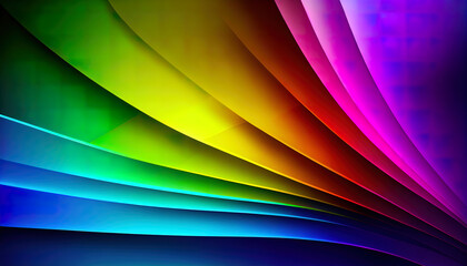 Obraz premium Wallpaper with rainbow gradient colors. Ai generated.