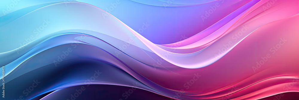 Poster Close up of a vibrant and colorful background filled with wavy lines in various hues, creating a dynamic and energetic pattern
