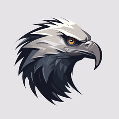 Mascot Head of an Eagle, vector illustration