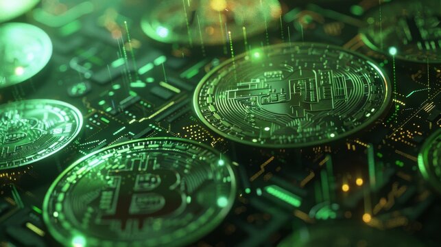 Bitcoin cryptocurrency mining process