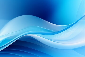 Dynamic Blue Shapes Composition, Abstract Background Concept