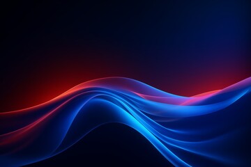 Vibrant Neon Waves, Dynamic Gradient Design on Dark Background for Banners, Wallpapers, Covers