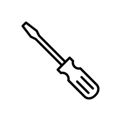 Screwdriver icon vector. tools icon vector