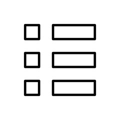 Menu Icon vector. web menu icon. hamburger menu symbol